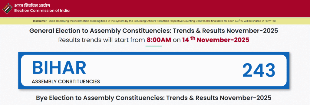 Bihar Vidhan Sabha Election Result 2025